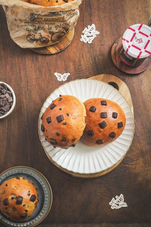 Recette Petites brioches aux pépites de chocolat