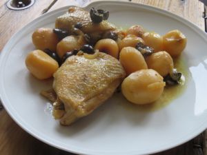 Recette Hauts de cuisses de poulet épicés aux olives