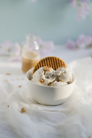 Recette Glace au lait de coco et caramel salé | vegan