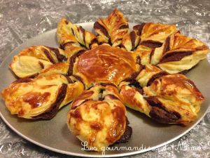 Recette Etoile feuilletée au nutella