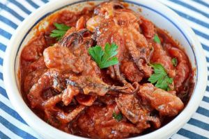 Recette Mijoté de petits poulpes