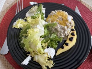 Recette Tartare d’espadon, mangue, coriandre