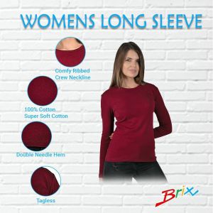 Recette Reviewing the Brix Women’s Long Sleeve Tee: Cozy, Classic, and Tagless!