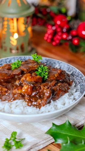 Recette Carbonade flamande au lard et pain d’épices