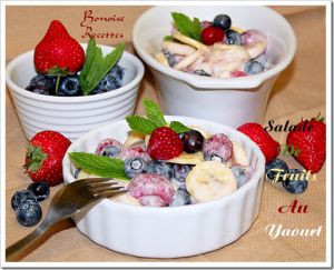 Recette Salade de fruits au yaourt