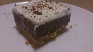 Recette Gâteau froid : entremet chocolat sur biscuit