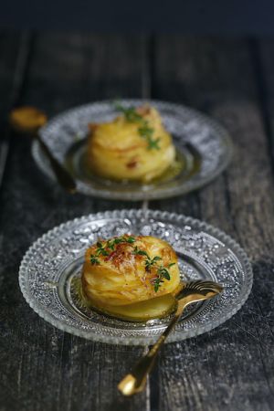 Recette Petits gratins de pommes de terre au thym