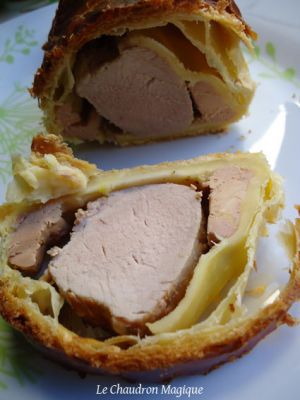 Recette Filet mignon de porc au foie gras en pâte feuilletée