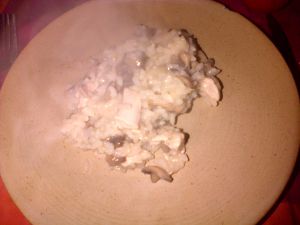 Recette Risotto poulet-champignon
