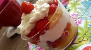 Recette Crème tiramisu aux fraises et sirop de sureau
