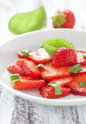 Recette Fraises au basilic