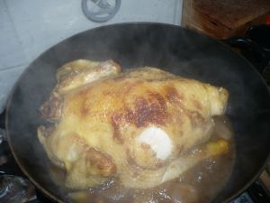 Recette Volaille aux échalotes "cuisse de poulet"