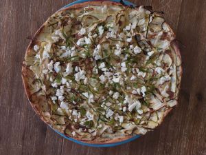 Recette Tarte courgette feta menthe