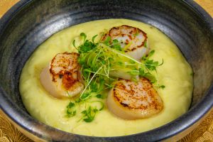 Recette Saint Jacques et crème de poireaux