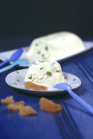 Recette Parfait glacé au cognac angélique et melon confits