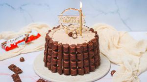 Recette Charlotte au Kinder - Un gâteau d'anniversaire pour les enfants !