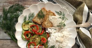 Recette Terrine de pois chiches, riz et courgettes