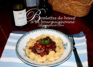 Recette Boulettes de bœuf à la bourguignonne