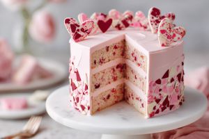 Recette Craft a Stunning Valentine Terrazzo Cake in 10 Steps