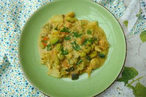 Recette Curry de fèves, légumes et tofu