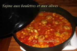 Recette Tajine aux boulettes et aux olives