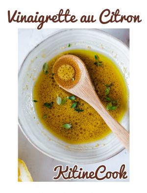 Recette Vinaigrette au Citron