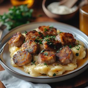 Recette Saucisse Purée Gourmande : Recette Facile et Savoureuse