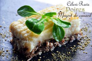 Recette Gratin de canard, céleri-rave & poires
