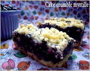 Recette Cake crumble myrtille