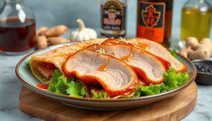 Recette Wrap de poitrine de porc Bossam : recette coréenne savoureuse