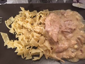 Recette Poulet sauce au maroilles au cookeo