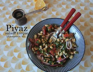 Recette Piyaz, une salade turque aux haricots blancs