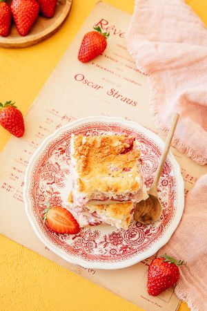 Recette Gâteau magique fraise : une recette simple, un gâteau étonnant