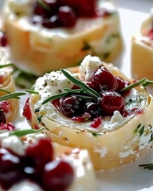 Recette Rouleaux Feta Canneberges : Recette Facile et Savoureuse