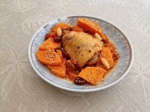 Recette Tajine de poulet aux patates douces