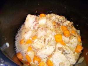 Recette Blanquette de poulet au cookéo