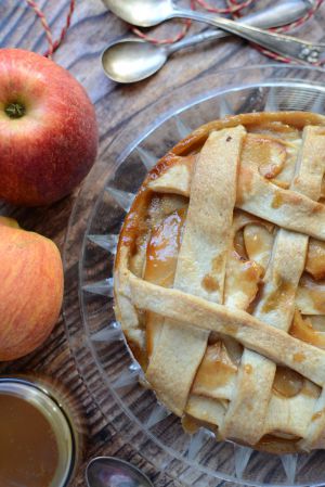 Recette Tarte aux pommes et caramel au beurre salé