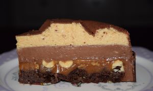 Recette Entremet cacahuète – chocolat noir – caramel
