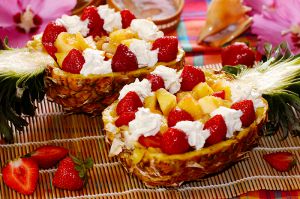 Recette Ananas en gondole