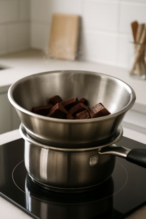 Recette Chocolat au bain marie : la méthode simple pour réussir votre fonte en 2025