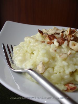 Recette Risotto au gorgonzola et aux noisettes