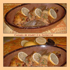 Recette Cuisses de poulet à la Sicilienne (cuisson cocotte minute)
