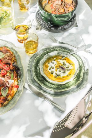 Recette Soupe de courge carotte et stracciatella crémeuse