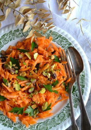 Recette Salade de carottes et pistaches #vég