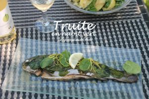 Recette Truite en habit vert pommes de terre de Noirmoutier aux pousses d'épinards