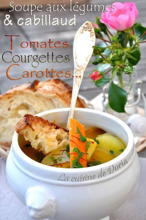 Recette Soupe de cabillaud et aux légumes