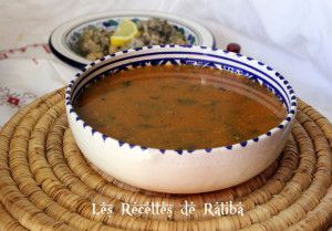 Recette Soupe au thym sauvage (hrira zaater )/ Soupe d’hiver