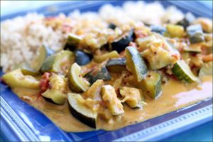 Recette Curry de courgettes au lait de coco (vegan)