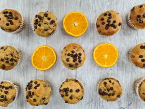 Recette Muffins healthy orange chocolat