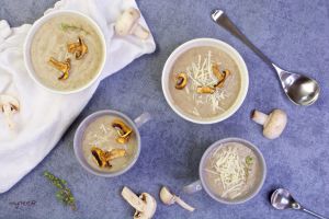 Recette Velouté aux champignons de Noël VEGAN